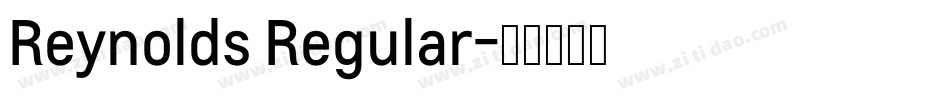 Reynolds Regular字体转换
